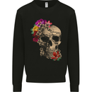Mexique Sugar Skull Day of the Dead DOTD Kids Sweatshirt Jumper Black