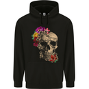 Mexique Sugar Skull Day of the Dead DOTD Mens Hoodie Black
