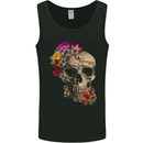Mexique Sugar Skull Day of the Dead DOTD Mens Vest Tank Top Black