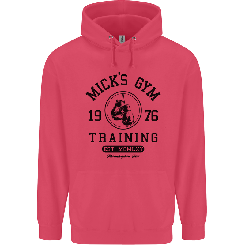 Mick's Gym Boxing Boxer Movie Childrens Kids Hoodie Heliconia
