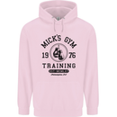 Mick's Gym Boxing Boxer Movie Childrens Kids Hoodie Light Pink