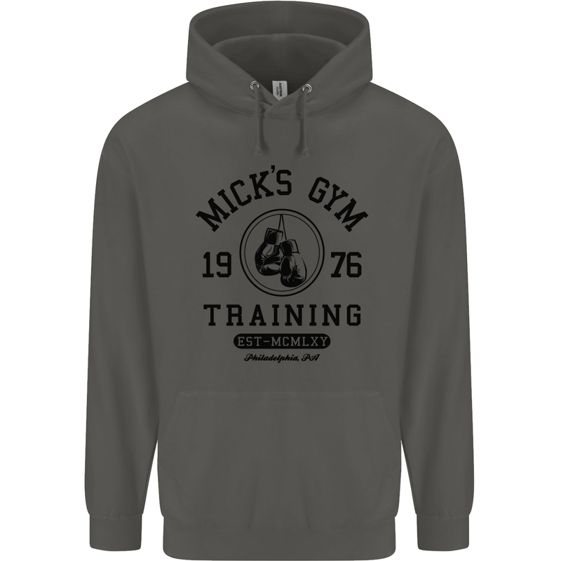 Mick's Gym Boxing Boxer Movie Childrens Kids Hoodie Storm Grey