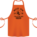 Mick's Gym Boxing Boxer Movie Cotton Apron 100% Organic Orange