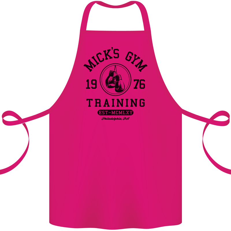 Mick's Gym Boxing Boxer Movie Cotton Apron 100% Organic Pink