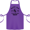 Mick's Gym Boxing Boxer Movie Cotton Apron 100% Organic Purple