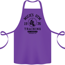 Mick's Gym Boxing Boxer Movie Cotton Apron 100% Organic Purple