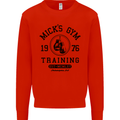 Mick's Gym Boxing Boxer Movie Kids Sweatshirt Jumper Bright Red