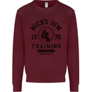 Mick's Gym Boxing Boxer Movie Kids Sweatshirt Jumper Maroon