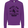 Mick's Gym Boxing Boxer Movie Kids Sweatshirt Jumper Purple