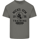 Mick's Gym Boxing Boxer Movie Kids T-Shirt Childrens Charcoal