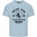 Mick's Gym Boxing Boxer Movie Kids T-Shirt Childrens Light Blue