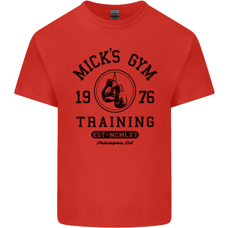 Mick's Gym Boxing Boxer Movie Kids T-Shirt Childrens Red