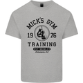 Mick's Gym Boxing Boxer Movie Kids T-Shirt Childrens Sports Grey
