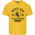 Mick's Gym Boxing Boxer Movie Kids T-Shirt Childrens Yellow