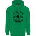Mick's Gym Boxing Boxer Movie Mens 80% Cotton Hoodie Irish Green