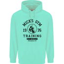 Mick's Gym Boxing Boxer Movie Mens 80% Cotton Hoodie Peppermint