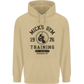 Mick's Gym Boxing Boxer Movie Mens 80% Cotton Hoodie Sand