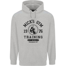 Mick's Gym Boxing Boxer Movie Mens 80% Cotton Hoodie Sports Grey