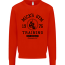 Mick's Gym Boxing Boxer Movie Mens Sweatshirt Jumper Bright Red