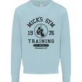 Mick's Gym Boxing Boxer Movie Mens Sweatshirt Jumper Light Blue