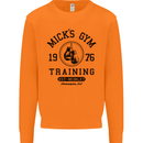 Mick's Gym Boxing Boxer Movie Mens Sweatshirt Jumper Orange
