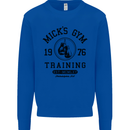 Mick's Gym Boxing Boxer Movie Mens Sweatshirt Jumper Royal Blue