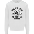 Mick's Gym Boxing Boxer Movie Mens Sweatshirt Jumper White