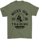 Mick's Gym Boxing Boxer Movie Mens T-Shirt Cotton Gildan Military Green