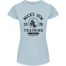 Mick's Gym Boxing Boxer Movie Womens Petite Cut T-Shirt Light Blue