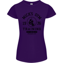 Mick's Gym Boxing Boxer Movie Womens Petite Cut T-Shirt Purple