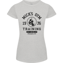 Mick's Gym Boxing Boxer Movie Womens Petite Cut T-Shirt Sports Grey