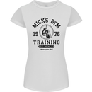 Mick's Gym Boxing Boxer Movie Womens Petite Cut T-Shirt White