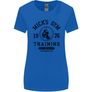 Mick's Gym Boxing Boxer Movie Womens Wider Cut T-Shirt Royal Blue