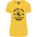 Mick's Gym Boxing Boxer Movie Womens Wider Cut T-Shirt Yellow