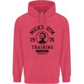 Micks Gym Training Boxing Boxer Box Childrens Kids Hoodie Heliconia
