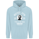 Micks Gym Training Boxing Boxer Box Childrens Kids Hoodie Light Blue