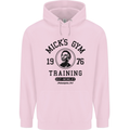 Micks Gym Training Boxing Boxer Box Childrens Kids Hoodie Light Pink