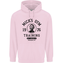 Micks Gym Training Boxing Boxer Box Childrens Kids Hoodie Light Pink