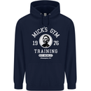 Micks Gym Training Boxing Boxer Box Childrens Kids Hoodie Navy Blue