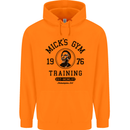 Micks Gym Training Boxing Boxer Box Childrens Kids Hoodie Orange