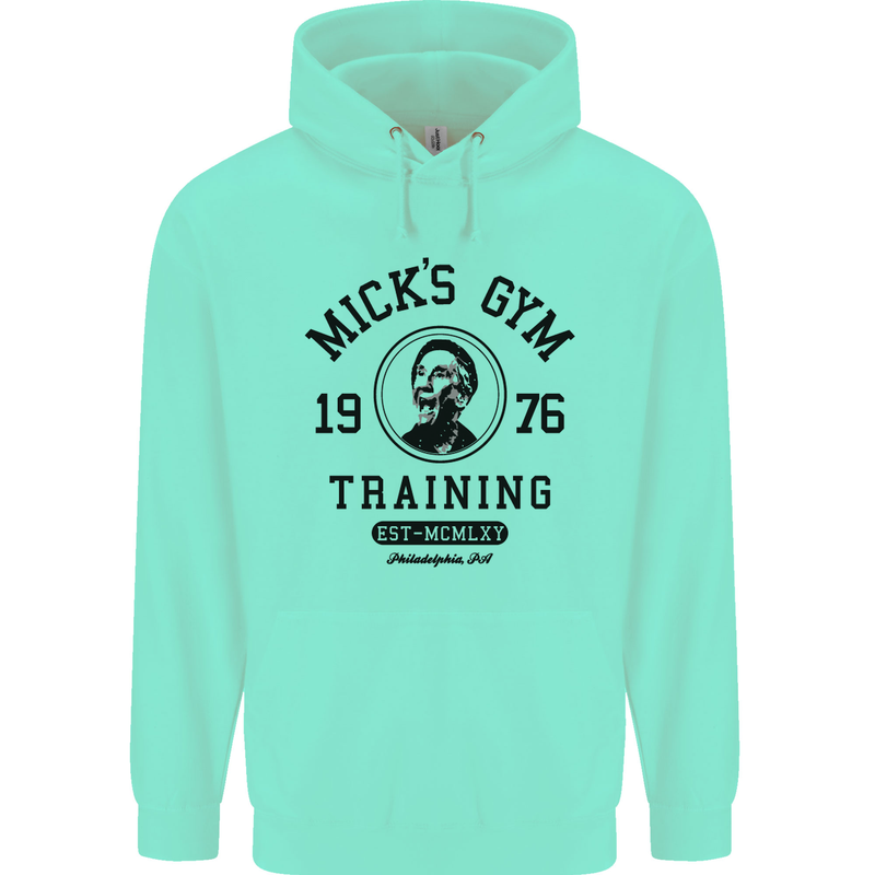 Micks Gym Training Boxing Boxer Box Childrens Kids Hoodie Peppermint