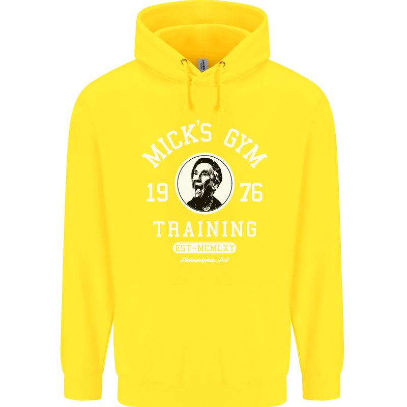 Micks Gym Training Boxing Boxer Box Childrens Kids Hoodie Yellow