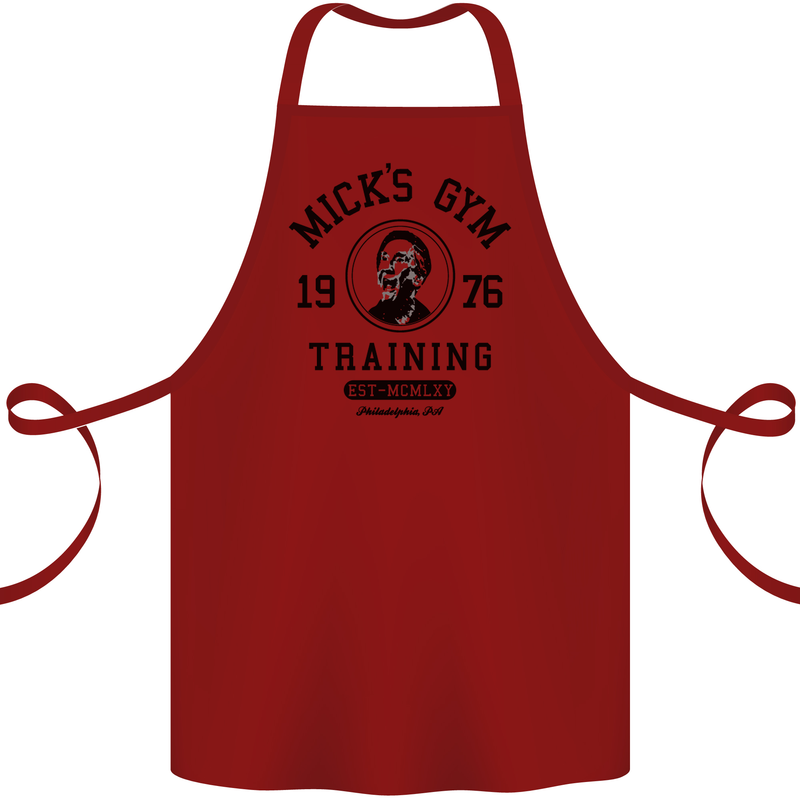 Micks Gym Training Boxing Boxer Box Cotton Apron 100% Organic Maroon