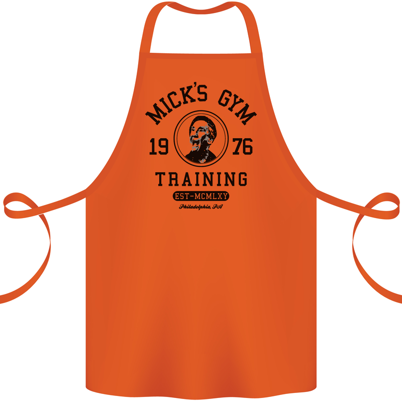 Micks Gym Training Boxing Boxer Box Cotton Apron 100% Organic Orange