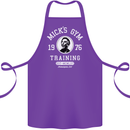 Micks Gym Training Boxing Boxer Box Cotton Apron 100% Organic Purple