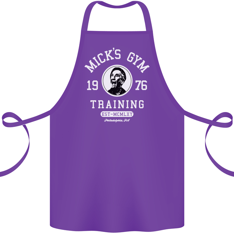 Micks Gym Training Boxing Boxer Box Cotton Apron 100% Organic Purple