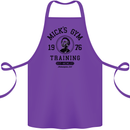 Micks Gym Training Boxing Boxer Box Cotton Apron 100% Organic Purple