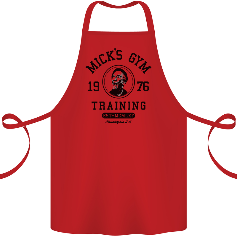 Micks Gym Training Boxing Boxer Box Cotton Apron 100% Organic Red