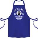 Micks Gym Training Boxing Boxer Box Cotton Apron 100% Organic Royal Blue