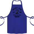 Micks Gym Training Boxing Boxer Box Cotton Apron 100% Organic Royal Blue